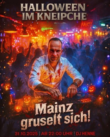 Eventposter Halloween im Kneipche: Mainz gruselt sich (10/2025)
