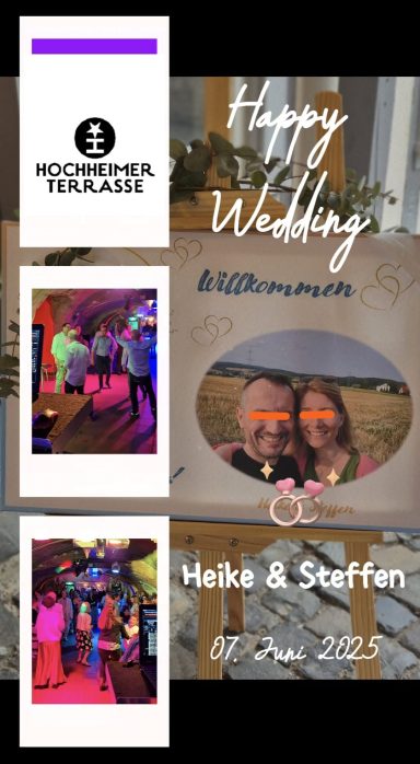 Hochzeit Hochheim: Impressionen, DJ-Setup und Feier (06/2025)