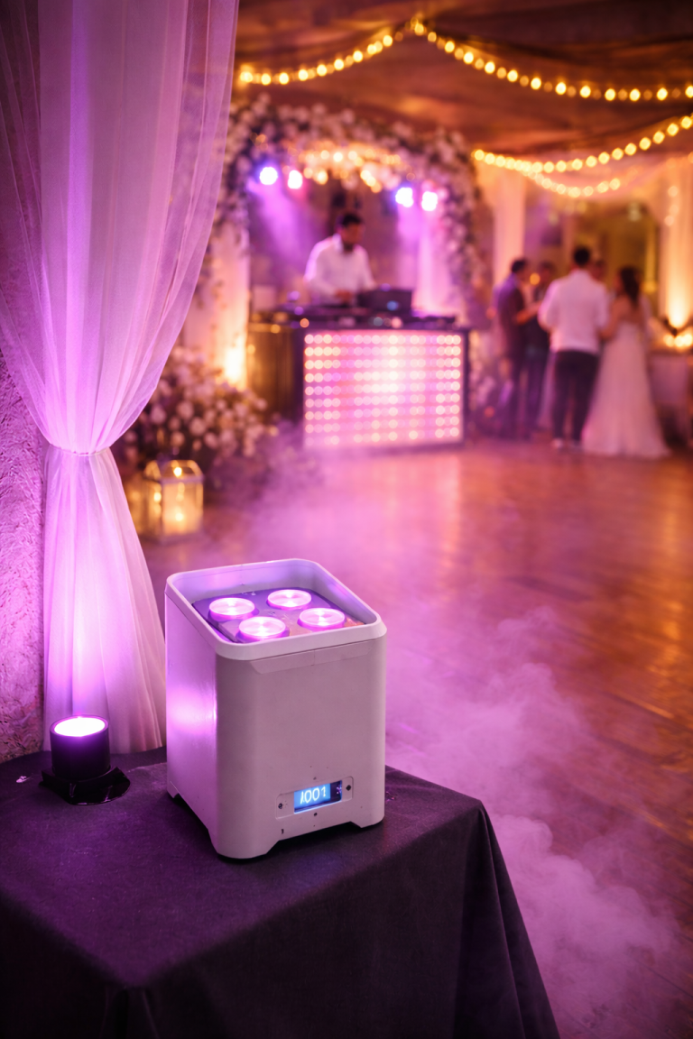 Ambientebeleuchtung mit Floorspots für farbige Raumstimmung